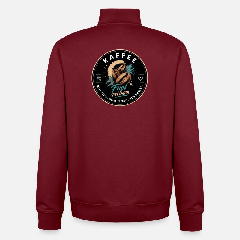Fuel Coffee - Kaffee modern - Unisex Organic Zip Sweatshirt von Stanley/Stella - Burgunderrot