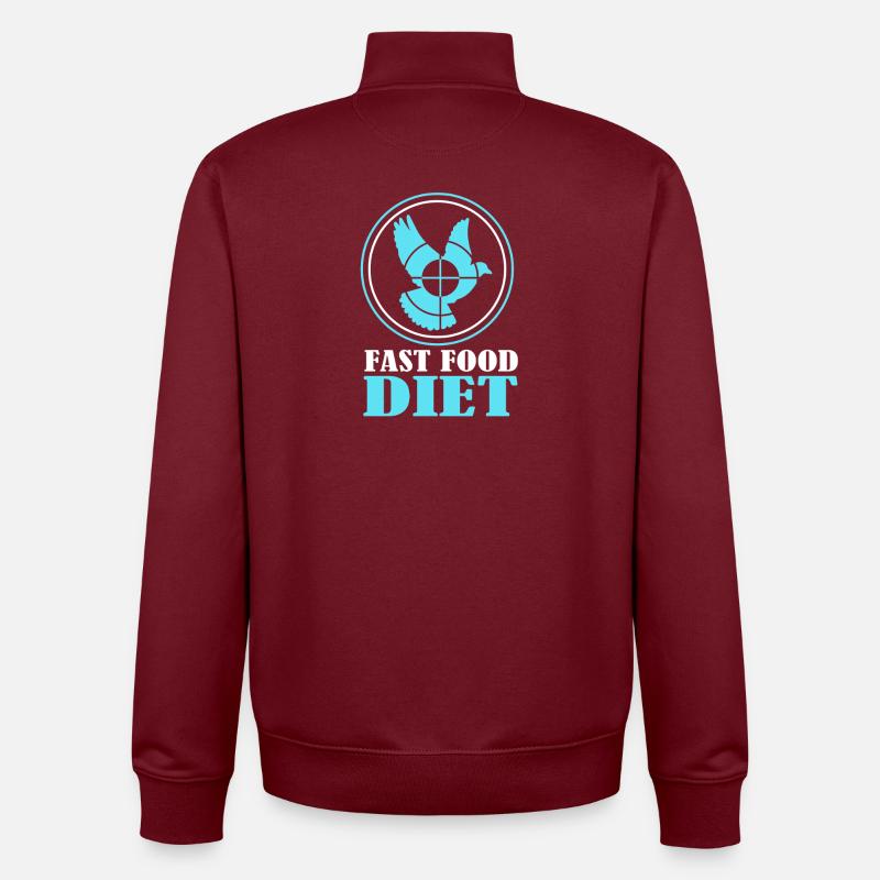 Taube Taubenjagd Jagd Jäger - Unisex Organic Zip Sweatshirt von Stanley/Stella - Burgunderrot