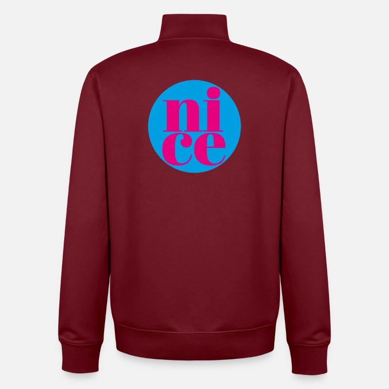 gentil - Sweat zippé unisexe en coton bio Stanley/Stella - bordeaux