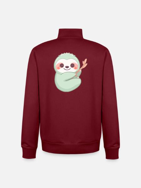 Immer Schön Entspannt - Unisex Organic Zip Sweatshirt von Stanley/Stella - Burgunderrot
