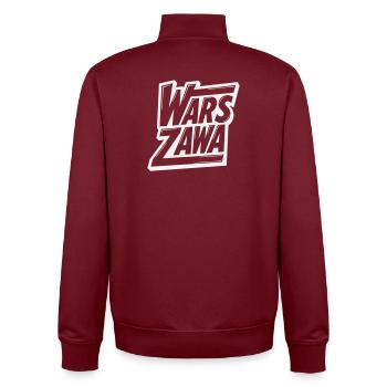 Warschau, Warszawa Logo - Unisex Organic Zip Sweatshirt von Stanley/Stella - Burgunderrot - Hinten - AI Model Male 185 dark (185cm)