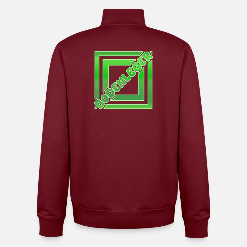 Flooring installer as a vocation - Unisex Organic Zip Sweatshirt by Stanley/Stella - burgundy