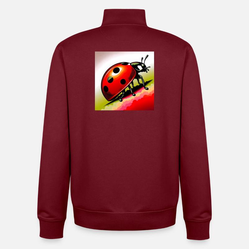 coccinelle - Sweat zippé unisexe en coton bio Stanley/Stella - bordeaux