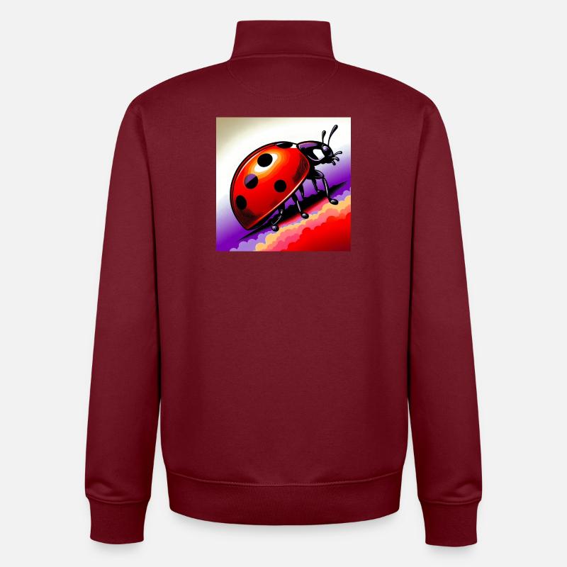 coccinelle - Sweat zippé unisexe en coton bio Stanley/Stella - bordeaux