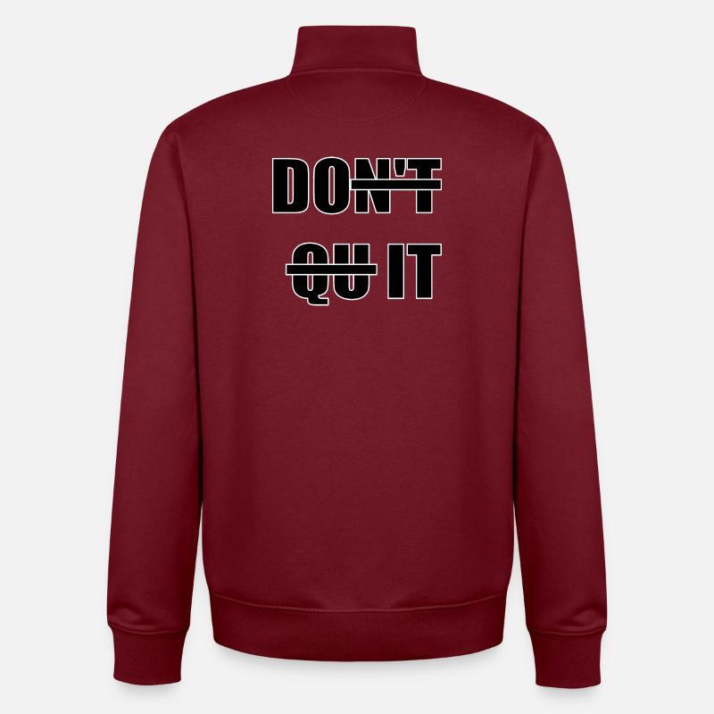 DO IT - Sweat zippé unisexe en coton bio Stanley/Stella - bordeaux