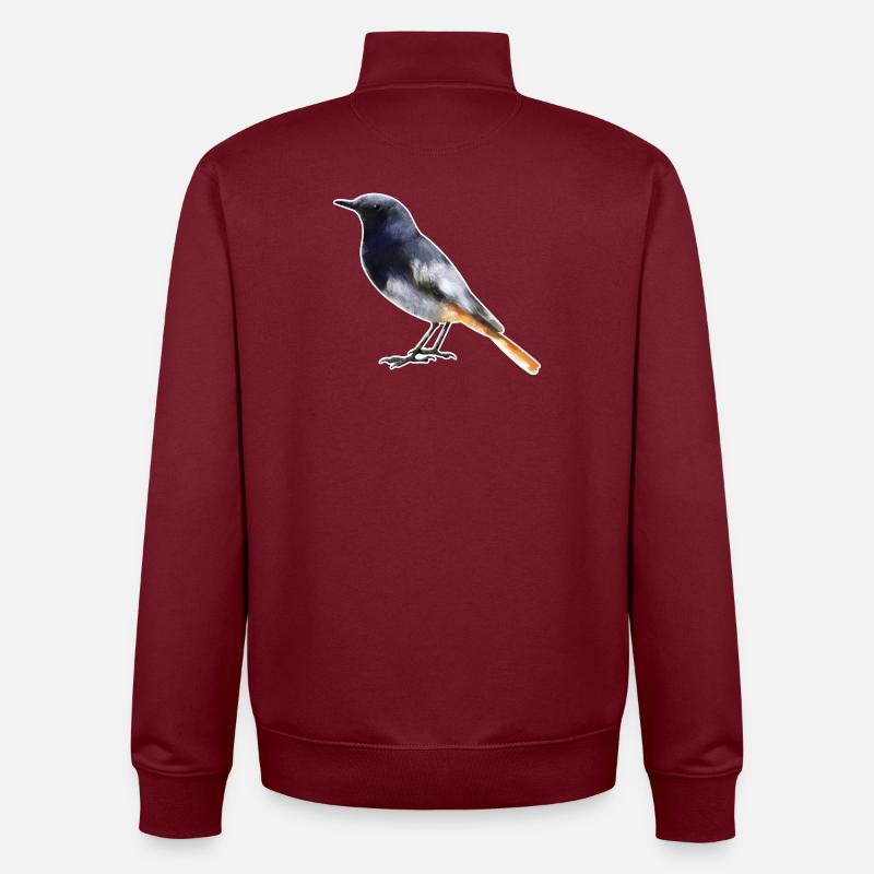 Hausrotschwanz.1 - Unisex Organic Zip Sweatshirt von Stanley/Stella - Burgunderrot