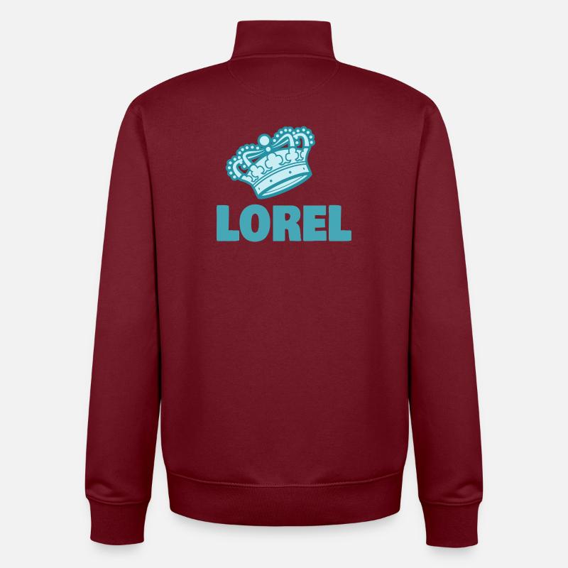 Lorel - Sweat zippé unisexe en coton bio Stanley/Stella - bordeaux