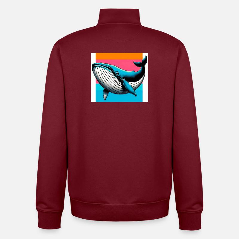 Wal - Unisex Organic Zip Sweatshirt von Stanley/Stella - Burgunderrot