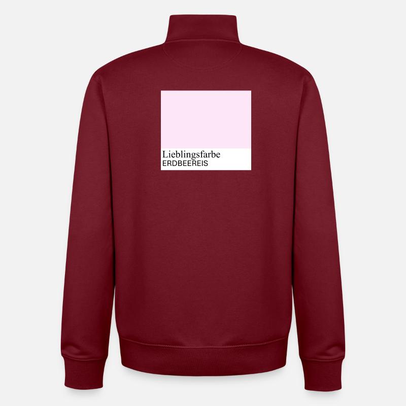 Erdbeereis - Unisex Organic Zip Sweatshirt von Stanley/Stella - Burgunderrot