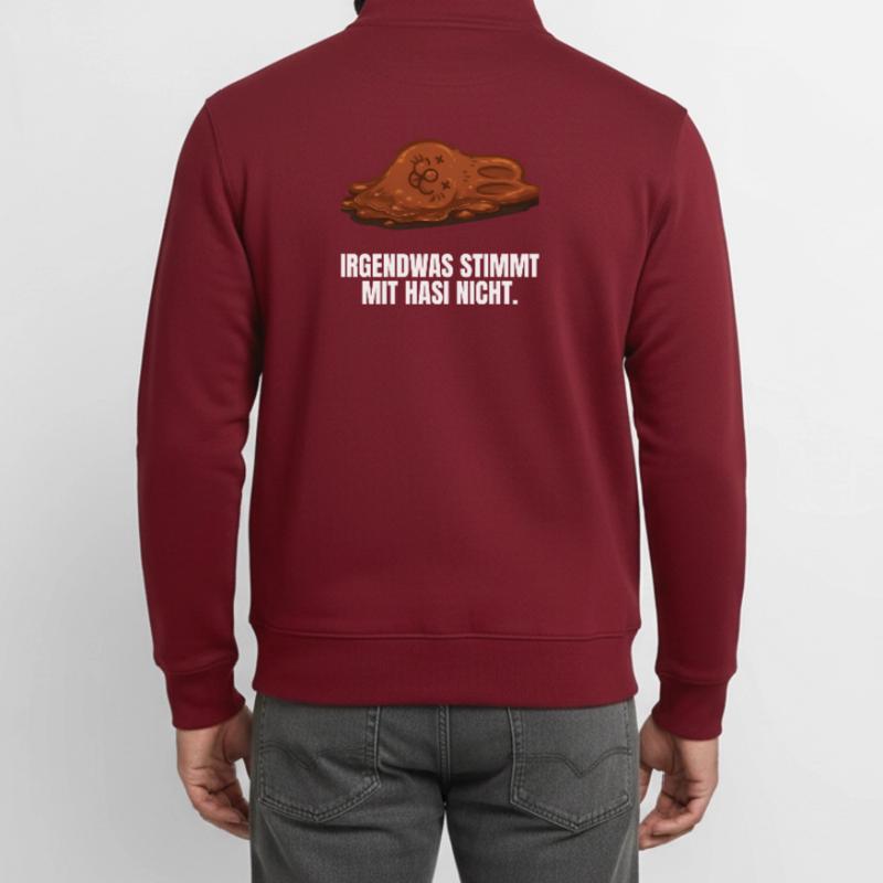 Chocolate bunny Easter funny Easter bunny Unisex Organic Zip Sweatshirt by Stanley/Stella