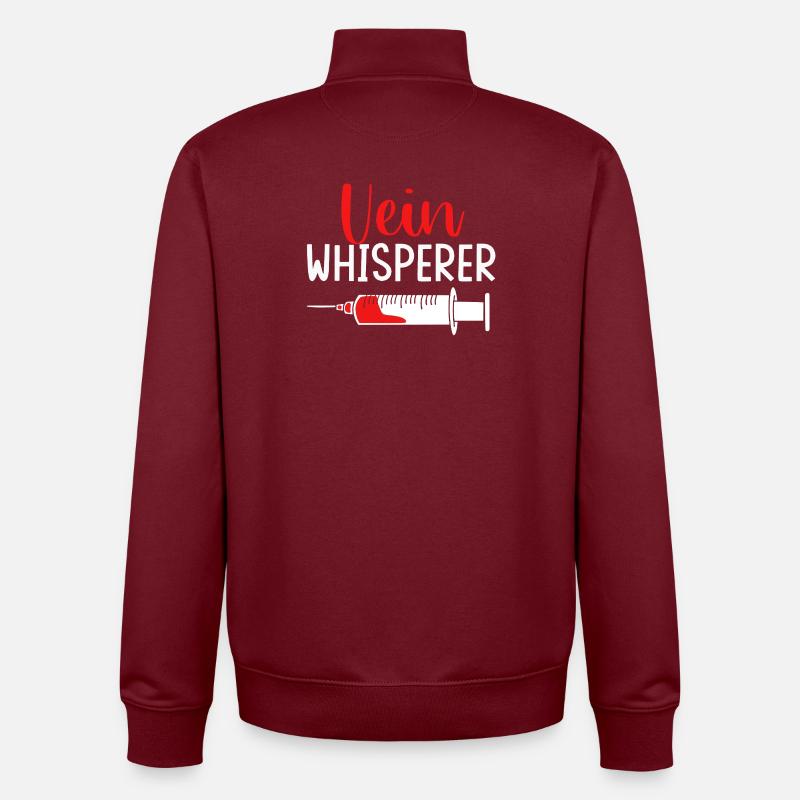 Blutspender Blut Blutspende - Unisex Organic Zip Sweatshirt von Stanley/Stella - Burgunderrot