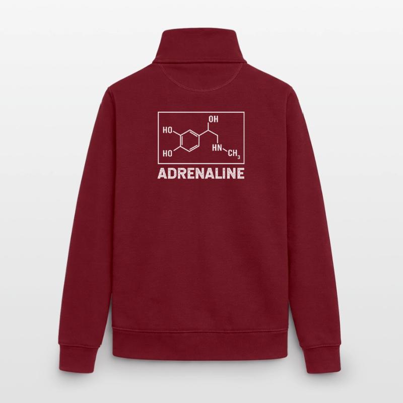 Chemistry Science Physics Laboratory Structural Formula Unisex Organic Zip Sweatshirt by Stanley/Stella