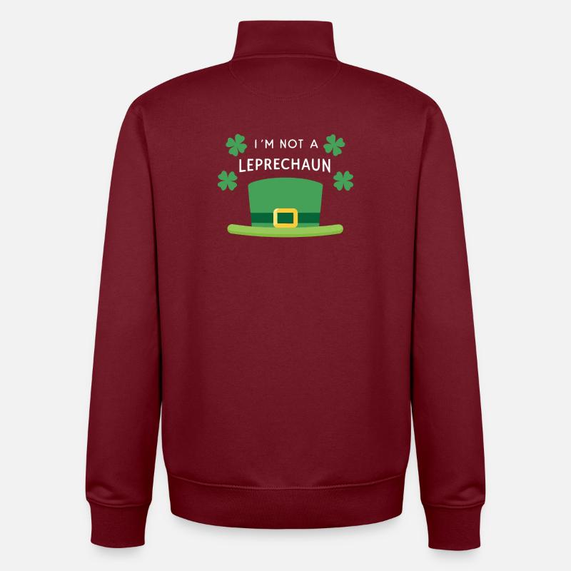 Ich bin kein Kobold - Unisex Organic Zip Sweatshirt von Stanley/Stella - Burgunderrot