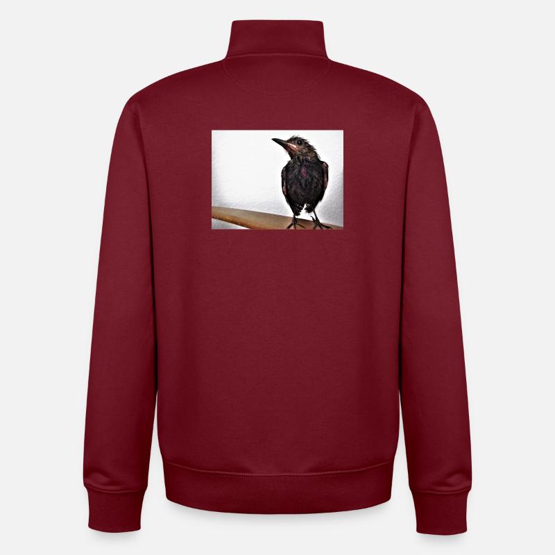 Frisch gebadet - Unisex Organic Zip Sweatshirt von Stanley/Stella - Burgunderrot
