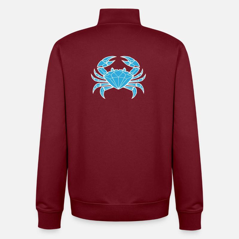 Krebs – Schutz & Stärke - Unisex Organic Zip Sweatshirt von Stanley/Stella - Burgunderrot