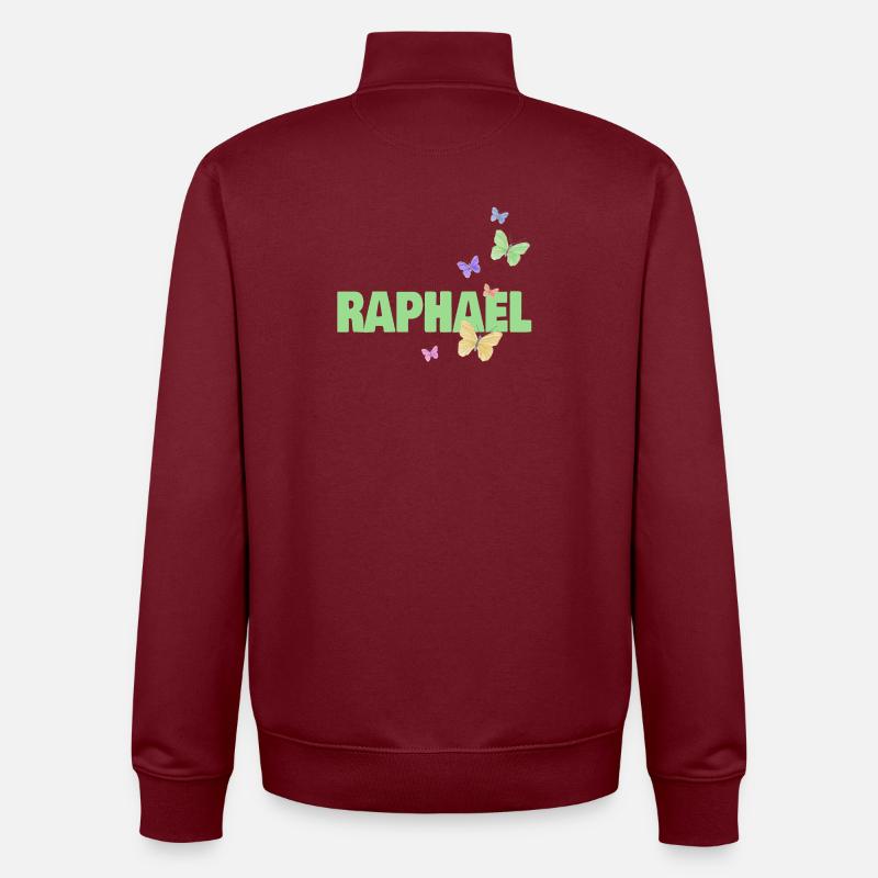 Raphael - Unisex Organic Zip Sweatshirt by Stanley/Stella - burgundy