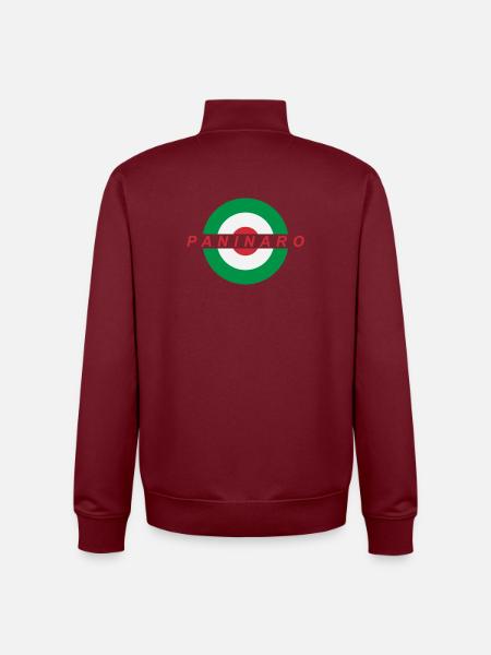 Paninaro - Unisex Organic Zip Sweatshirt by Stanley/Stella - burgundy
