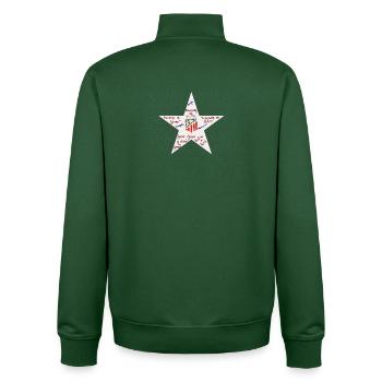 Silberner Stern von Aleti und emblematische Phrasen - Unisex Organic Zip Sweatshirt von Stanley/Stella - Flaschengrün - Hinten - AI Model Male 185 dark (185cm)