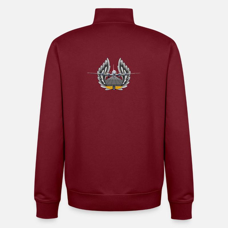C-97 Stratofreighter - Unisex Organic Zip Sweatshirt von Stanley/Stella - Burgunderrot