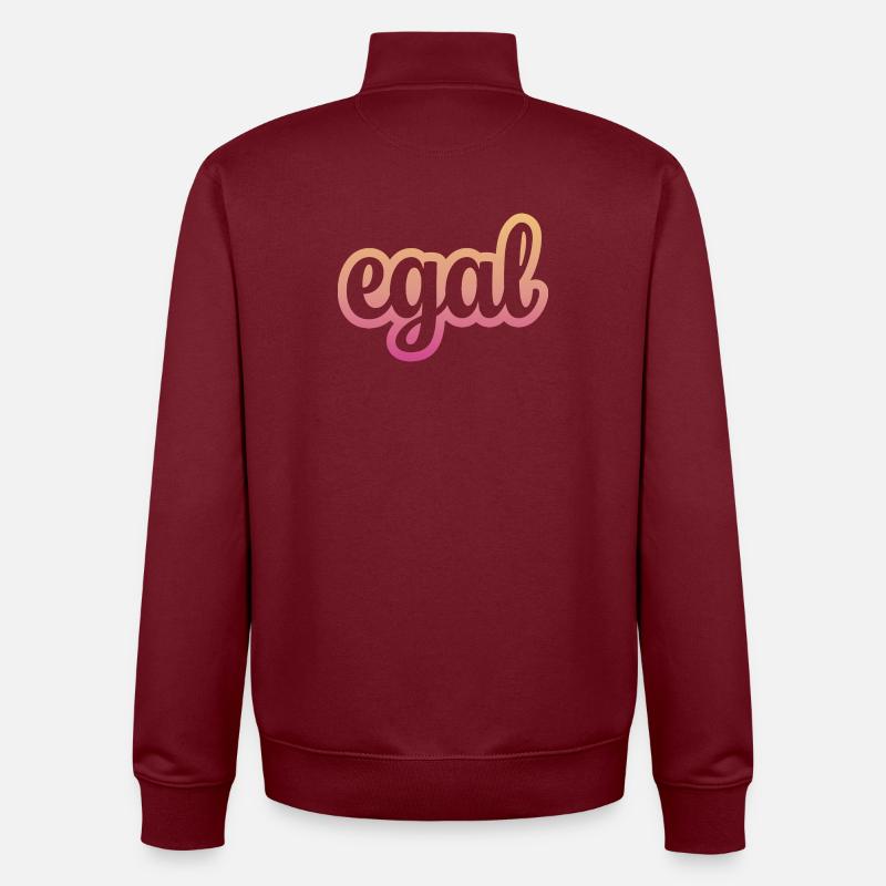 Egal - Unisex Organic Zip Sweatshirt von Stanley/Stella - Burgunderrot