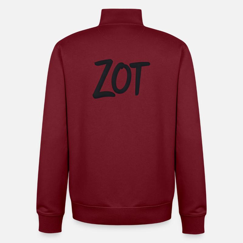 Zot – Flämische Statement-Hemden - Unisex Organic Zip Sweatshirt von Stanley/Stella - Burgunderrot