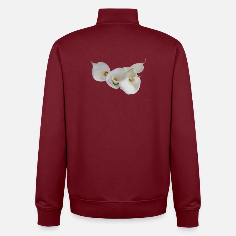CALLAS BLANCS - Sweat zippé unisexe en coton bio Stanley/Stella - bordeaux