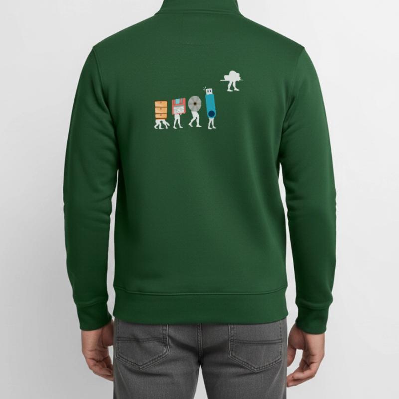 Cloud-Computing-Lustige Programmierer-Daten-KI-Software Unisex Organic Zip Sweatshirt von Stanley/Stella