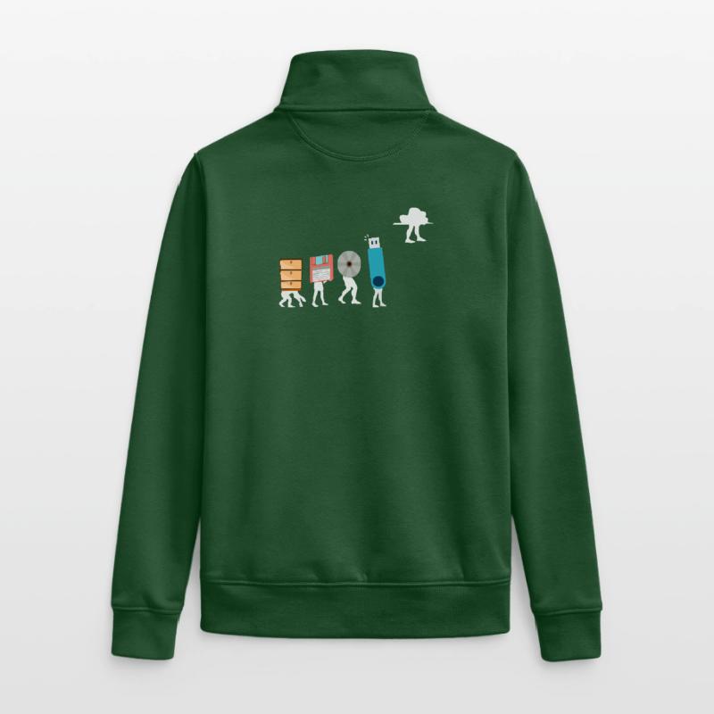 Cloud-Computing-Lustige Programmierer-Daten-KI-Software Unisex Organic Zip Sweatshirt von Stanley/Stella