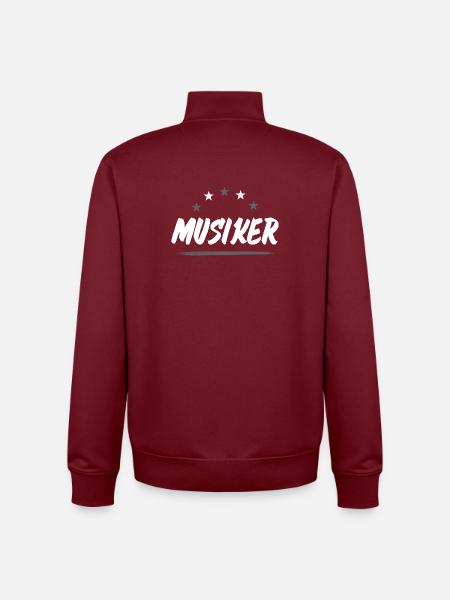 Musiker Beruf - Unisex Organic Zip Sweatshirt von Stanley/Stella - Burgunderrot