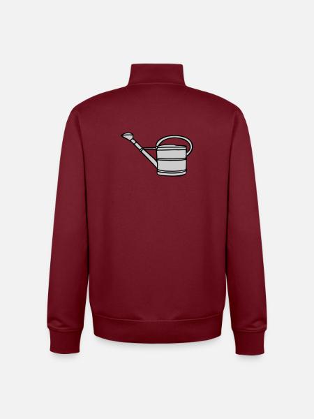Arrosoir - Sweat zippé unisexe en coton bio Stanley/Stella - bordeaux