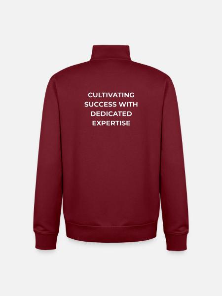 Blue Collar Worker Dedicated Expertise - Unisex Organic Zip Sweatshirt by Stanley/Stella - burgundy