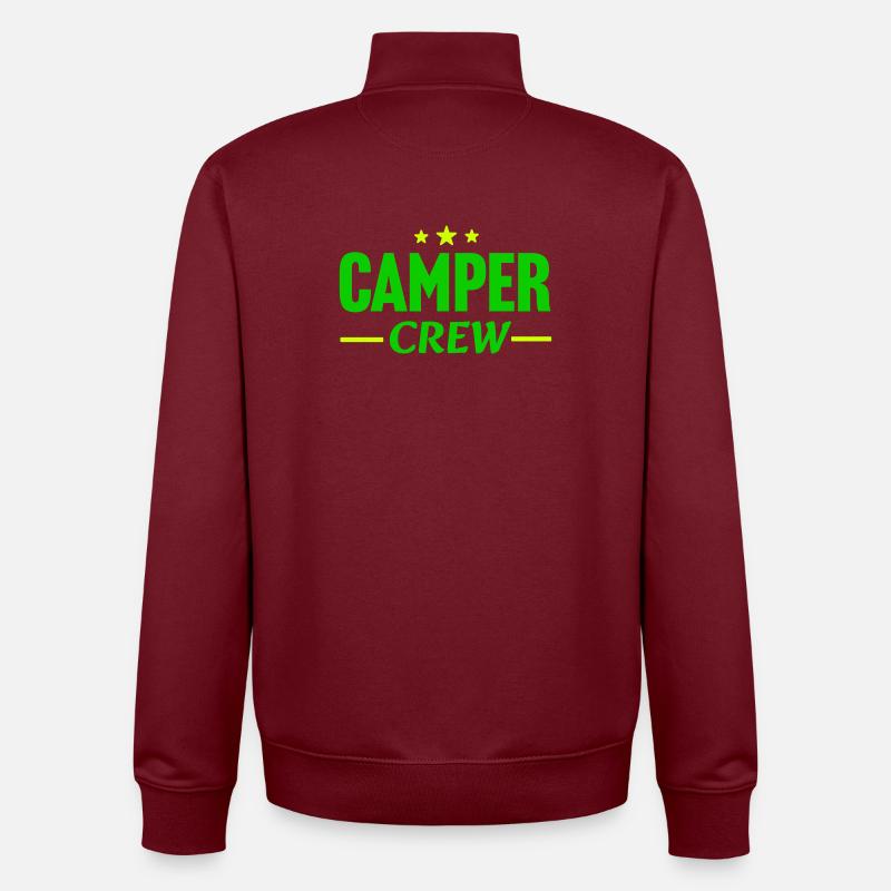 Camper Crew - Unisex Organic Zip Sweatshirt von Stanley/Stella - Burgunderrot