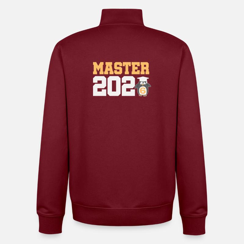 Master 2026 Diplôme - Sweat zippé unisexe en coton bio Stanley/Stella - bordeaux