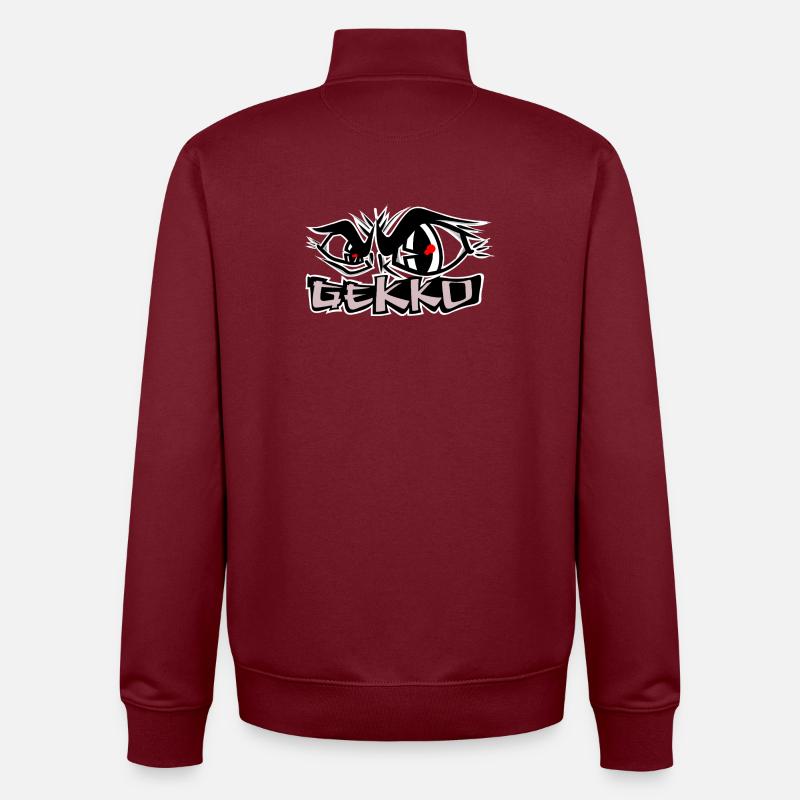 Sans peur - Sweat zippé unisexe en coton bio Stanley/Stella - bordeaux