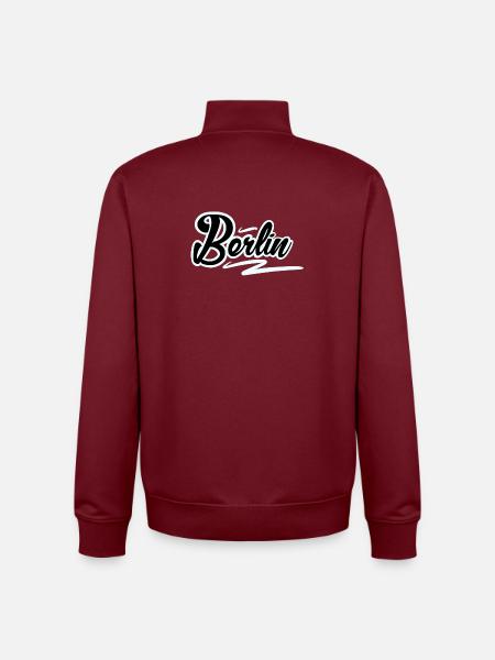 Berlin - Sweat zippé unisexe en coton bio Stanley/Stella - bordeaux