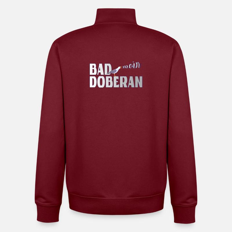 Möwe & Moin Bad Doberan Ostsee - Unisex Organic Zip Sweatshirt von Stanley/Stella - Burgunderrot
