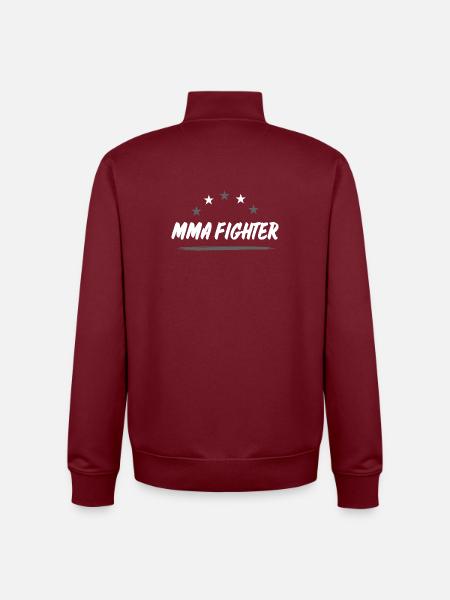 MMA Fighter Mixed Martial Arts - Unisex Organic Zip Sweatshirt von Stanley/Stella - Burgunderrot