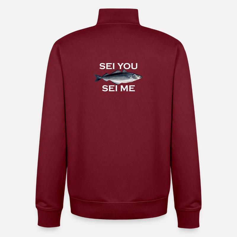 Dis-moi - Sweat zippé unisexe en coton bio Stanley/Stella - bordeaux