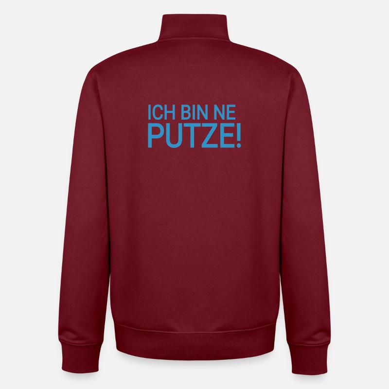 Putze  - Unisex Organic Zip Sweatshirt von Stanley/Stella - Burgunderrot