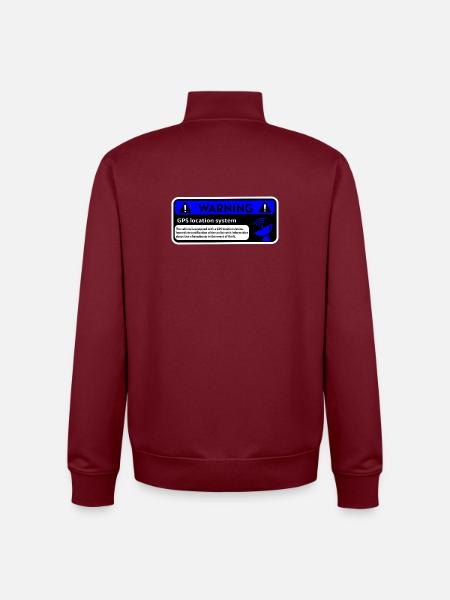 GPS alert and vehicle location - Unisex Organic Zip Sweatshirt by Stanley/Stella - burgundy