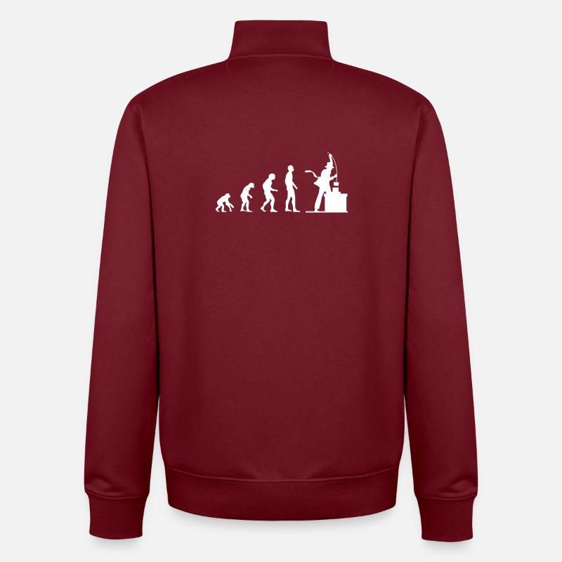 schornsteinfeger_rauchfangkehrer_chimney_sweepe - Sweat zippé unisexe en coton bio Stanley/Stella - bordeaux