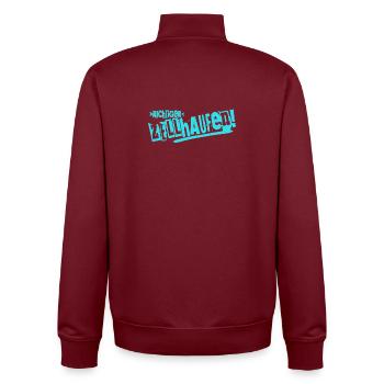 Zellhaufen Man - Unisex Organic Zip Sweatshirt von Stanley/Stella - Burgunderrot - Hinten - AI Model Male 185 dark (185cm)