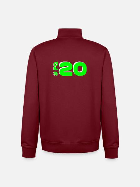 FQ20 2025 mugello - Sweat zippé unisexe en coton bio Stanley/Stella - bordeaux