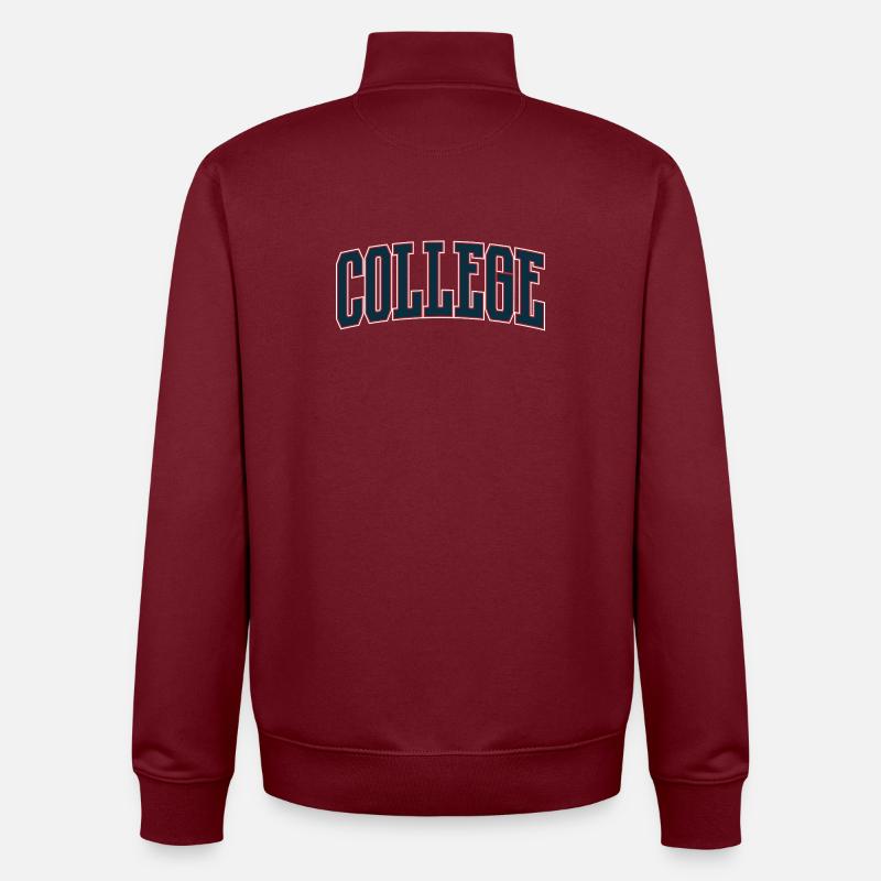 Graphic Design College University Student - Unisex Organic Zip Sweatshirt by Stanley/Stella - burgundy