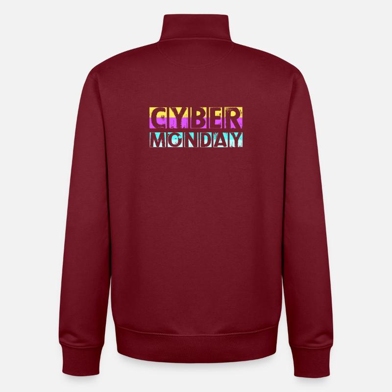 Virée shopping du Cyber Monday - Sweat zippé unisexe en coton bio Stanley/Stella - bordeaux