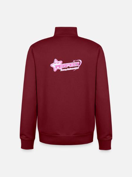 Jeg er perfekt – Y2K Pinkcore Diva Design - Stanley/Stella unisex sweatshirt med lynlås i økologisk - burgunder-rød