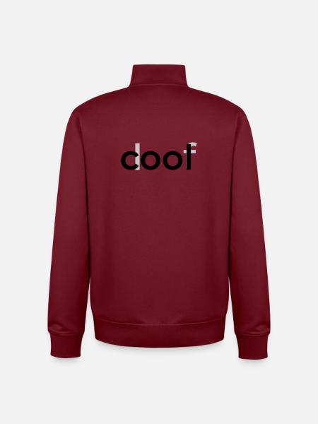 cool doof - Unisex Organic Zip Sweatshirt von Stanley/Stella - Burgunderrot
