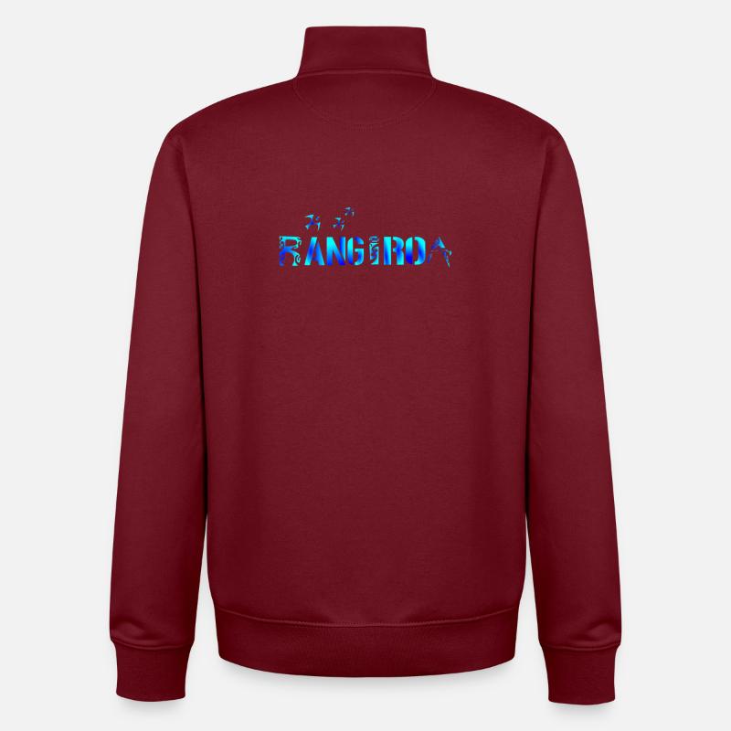 RANGIROA - Sweat zippé unisexe en coton bio Stanley/Stella - bordeaux