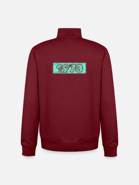 1978 - Sweat zippé unisexe en coton bio Stanley/Stella - bordeaux