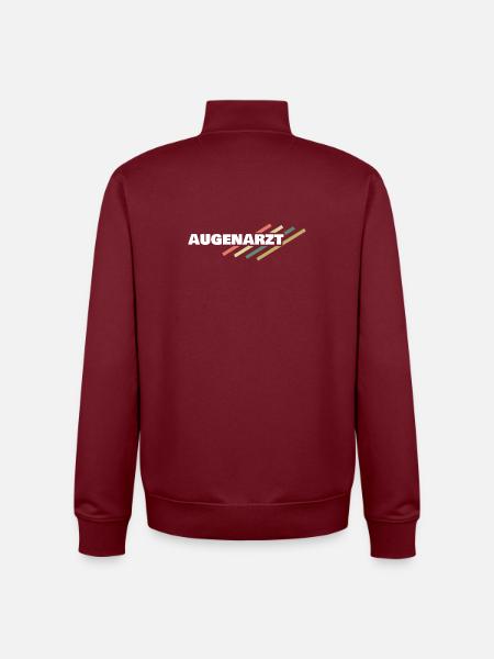 Augenarzt - Unisex Organic Zip Sweatshirt von Stanley/Stella - Burgunderrot